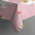 thumbnail image 3 of Cavalier King Charles Spaniels and Flowers Rectangle Tablecloth 60"x84",Waterproof Polyester Rectangle Table Cloth, Wipeable Spillproof Polyester Tablecloth for Dining, Camping, Indoor and Outdoor, 3 of 5