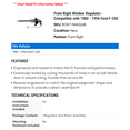 thumbnail image 2 of Front Right Window Regulator - Compatible with 1980 - 1996 Ford F-250 1981 1982 1983 1984 1985 1986 1987 1988 1989 1990 1991 1992 1993 1994 1995, 2 of 2