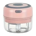 thumbnail image 2 of Zeyigg Electric Garlic Press Mini Stainless Steel,Home Garlic Mincer Mini,Multifunctional Food Processor,Portable Food Chopper ,Meat Grinder,Garlic Crusher-100ml(2 Blades)E, 2 of 3