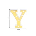 thumbnail image 3 of Efavormart 6" 3D Gold Marquee Letters 5 LED Light Up Letters Warm White LED Letter Lights - Y, 3 of 11