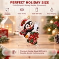 thumbnail image 4 of Mivyn Christmas Cash Gift Ornament, Penguin Christmas Stocking Wallet Ornament, 2D Flat Acrylic Money Holder Charm, Xmas Tree Hanging Decoration for Home Use, 6 x 6 in, 1 Pcs, 4 of 8