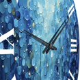 thumbnail image 5 of Designart "Azure Euphony III" Abstract Landscape Oversized Wall Clock, 5 of 5
