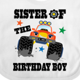 thumbnail image 4 of Inktastic Sister of the Birthday Boy Girls Baby Bib, 4 of 4