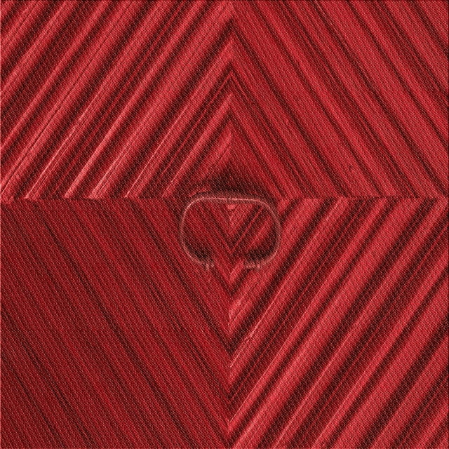 Ahgly Company Tapis d'Aire Intérieur Lavable à la Machine, Carré, Transitionnel, Rouge, 6 Pieds Carré