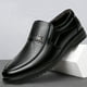 thumbnail image 1 of Zapatos casuales de cuero para hombre, suela suave, superficie suave, antideslizantes, transpirables, zapatos de cuero suave para hombre, 1 of 5