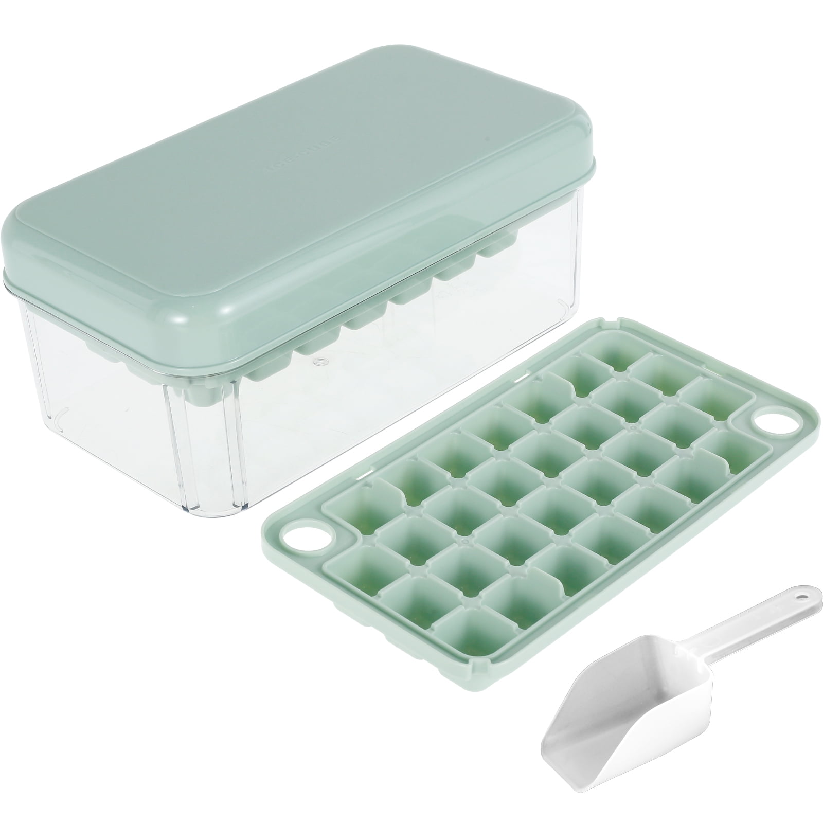 Dznils Ice Cubes Mold, Ice Freezer Container, Easy Release 60 Nuggets