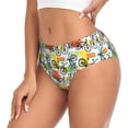 thumbnail image 2 of Balery Retro Bike Ropa Interior de Algodón para Mujer con Dibujo – Braguitas Cómodas y Elásticas, Estilo Clásico-Large, 2 of 6