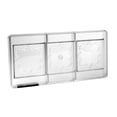 thumbnail image 3 of Greyas CM 3831 Clear Polycarbonate Chocolate Mold Candy Mould with 3 Plaque-Square Cavities, Each 80mm x 80mm x 8.4mm High, 3 of 3