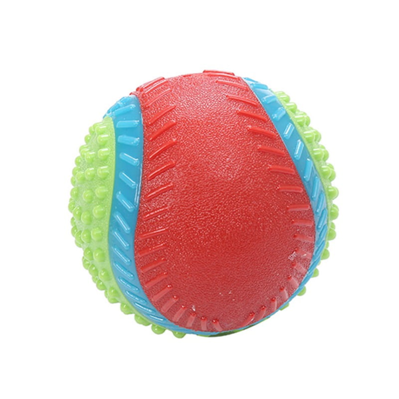 Rubber Chew Ball Toy With Beef Flavor For Pet Dog