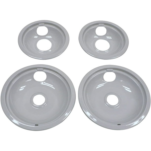 Genuine Whirlpool W10291024 Burner Drip Bowl Set