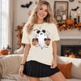 thumbnail image 5 of MOUSYA Halloween Pumpkin Shirts for Women: Cute Ghost T-Shirt Casual Fall Spooky Season Graphic Short Sleeve Graphic Tee Tops, 5 of 14