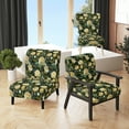 thumbnail image 1 of Designart "Poppy Garden Splendor" Green Floral Upholstered Accent Chair - Cottage Arm Chair For Bedroom, 1 of 7