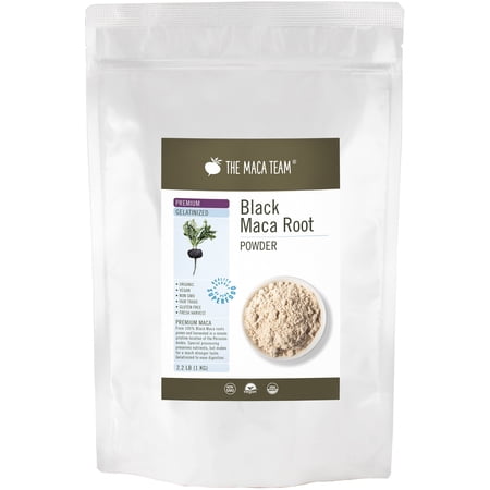 Organic Premium Gelatinized Black Maca Powder 1 kg