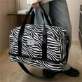 thumbnail image 4 of Animal Pattern Shoulder Bag Travel Storage Bag Cow Pattern Pink, 4 of 6