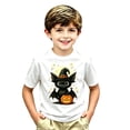 thumbnail image 2 of CONZONE Halloween Big Boys Tshirts Short Sleeve Graphic Tees for Boys Crew Neck Spooky Season Casual Tops, 2 of 3