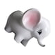 thumbnail image 3 of Maceta de cerámica con diseño de elefante para cultivo de plantas (pequeño elefante colorido), 3 of 7