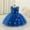 Blue, variant on SERTG Little Girls' Party Dress Sheer Paneled Skirt with Back Zipper Sleeveless Round Neck Princesse Outfit for 6 Months-4 Years(Blue,18 Months)