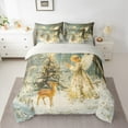 thumbnail image 2 of Feelyou Vintage Fairy Elf Twin Bedding Sets 7-Piece for Kids, Christmas Reindeer Bedding Comforter Set, Princess Reversible Sheet Sets, , Lightweight Room Decor, 2 of 7