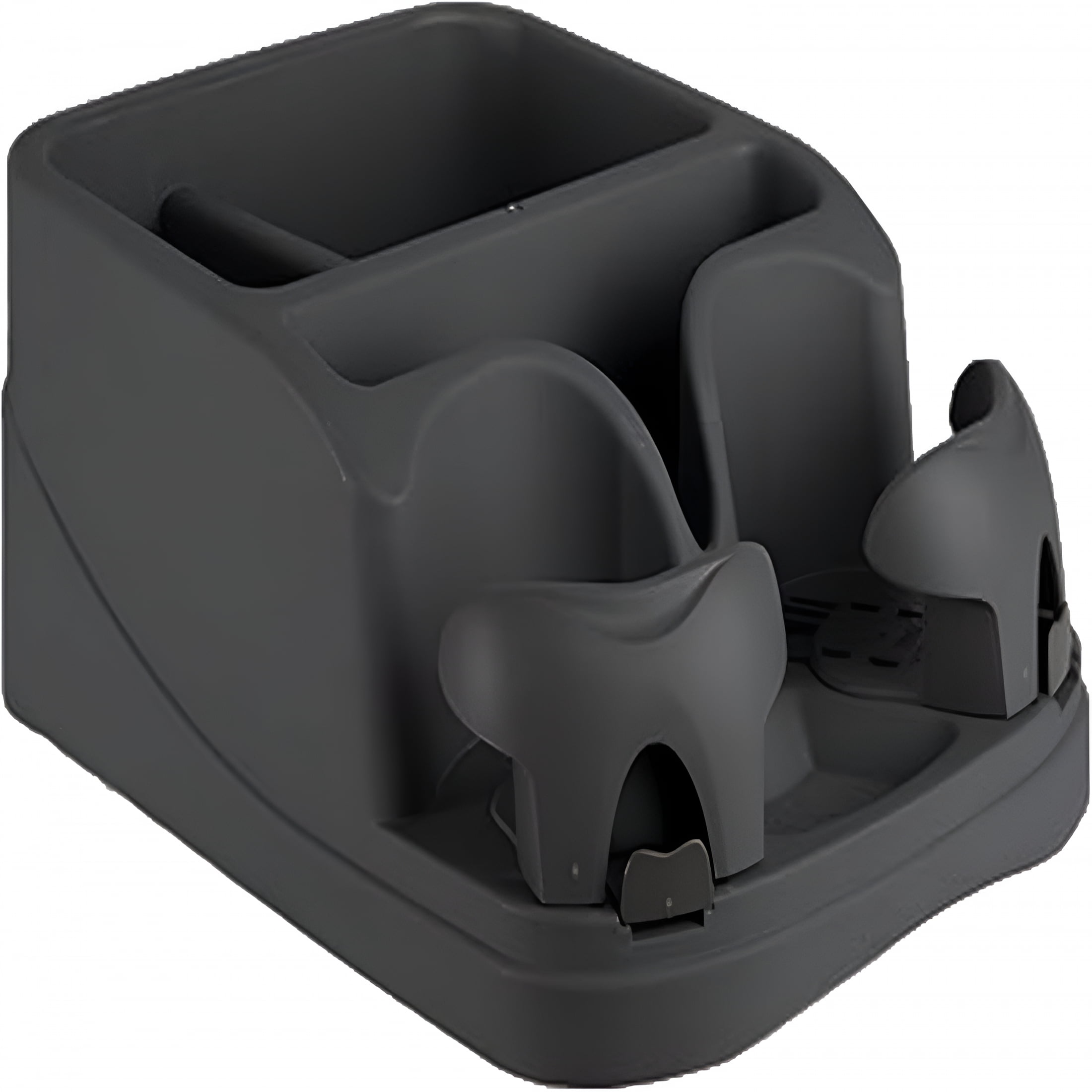 XIBUFE Car Console Organizer,Car Seat Organizer with 2 Adjustable Cup Holders,3 Large Storage Compartments,Seatbelt for Secure Hold,Vehicle Middle Seat Organizer for Cars,Trucks,Minivans