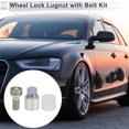 thumbnail image 2 of Wheel Lock Lugnut with Bolt Kit for Audi A4L A5 A6L Q2L Q3 Q5 Q7 A8 Type R Anti-theft Screw Nut Removal Key Socket 1 Set, 2 of 7