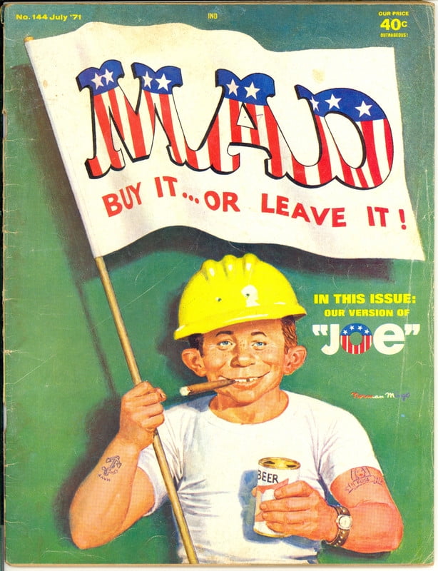 MAD Magazine Vintage Collectible #144 JULY 1971