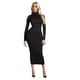 thumbnail image 2 of Vestido informal ajustado para mujer: versátil para el trabajo y el hogar, lavable a máquina, primavera/verano/otoño, tallas S-XL, 152-158 cm de largo., 2 of 7