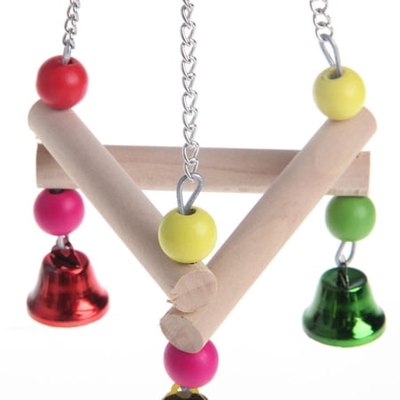 ?Hellobye?Colorful Pet Bird Parrot Swing Cage Toy For Parakeet Cockatiel Toys