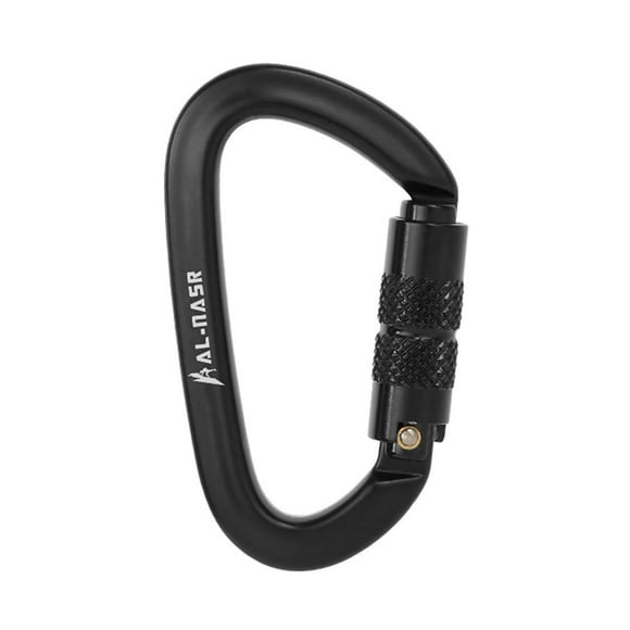 10KN/ 16KN Twist Locking Gate Carabiner Certified Auto Lock Carabiner Outdoor D-ring Buckle Climbing Canyoning Hammock Locking Clip