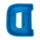 thumbnail image 2 of Molde de letras 3D para resina, jabón y velas - molde flexible de silicona para hornear, azul, de una sola pieza, 2 of 3