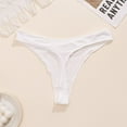 thumbnail image 4 of Ashirexll Underwear for Women, Ladies Underwear Panties, Solid Color Bow Seamless Breathable Thong Edging Panties, 4 of 4