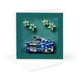 thumbnail image 5 of 3dRose, Blown Mustang vintage race car with stars for the classic car lover, 6 Greeting Cards with envelopes, 5 of 7