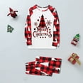 thumbnail image 4 of Anbech Christmas Family Pajamas Matching Nightgowns Graphic Long Sleeve Sleepwear Pjs Set, 2-Piece, Unisex, 4 of 5