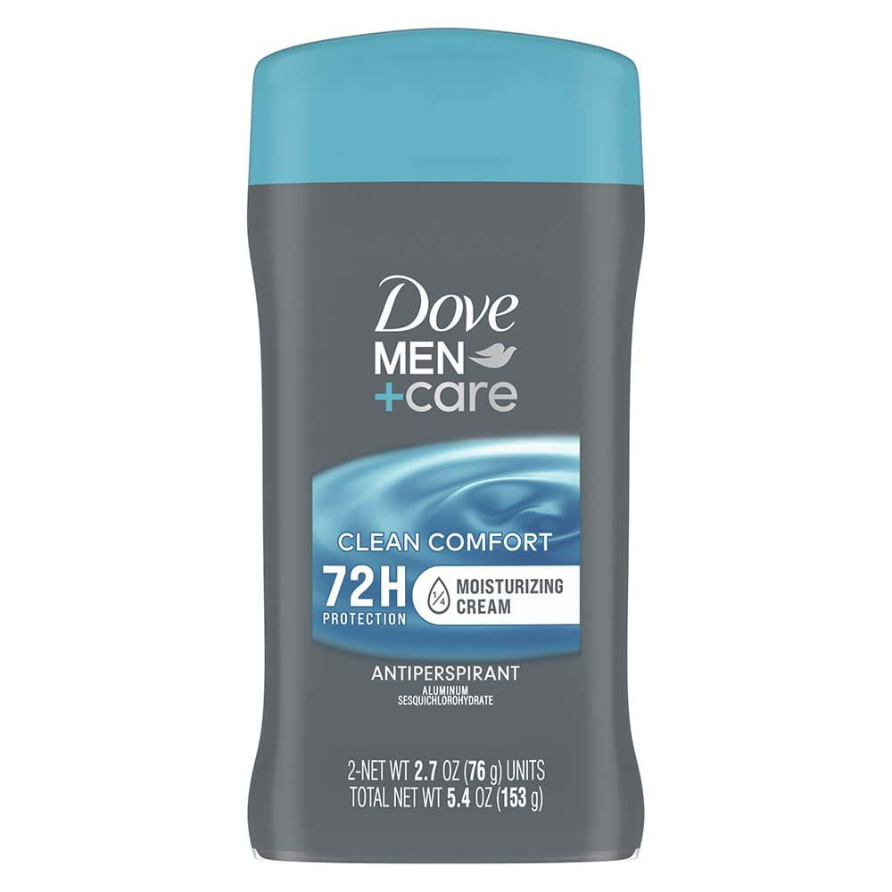 Dove Men+Care Antiperspirant Deodorant Stick Twin Pack - Clean Comfort 2.7 oz