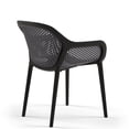 thumbnail image 3 of Afuera Living Resin Patio Dining Chair in Anthracite Black - (Set of 2), 3 of 8