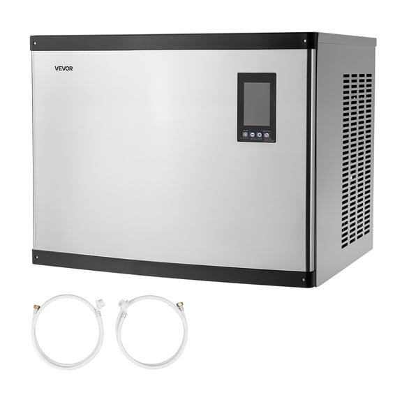 VEVOR Commercial Ice Maker Machine - Head, 1000 Lbs/Day Stainless Steel Ice Machine with Scheduled Ice-Making, Self-Cleaning, Adjustable Thickness, Ideal for Restaurant Bar Cafe Hotel - Head Only