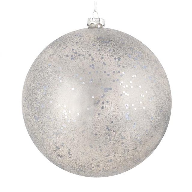 Vickerman N184087 Boule en Étain Pailleté Transparent 3 Po. 12 par Sac