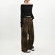 thumbnail image 5 of Pantalones vaqueros de leopardo marrón para mujer y hombre, pantalones de mezclilla para mujer, pantalones de pierna ancha, ropa de calle, Hip Hop, Vintage, 5 of 5