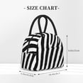 thumbnail image 2 of Salouo Zebra for Insulated Lunch Bag for Women/Men - Leakproof Cooler Tote Bag Organizer - Reusable Lunch Box for Office Picnic Hiking Beach-One Size, 2 of 6