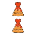 thumbnail image 2 of Qarigey Broches de esmalte con letras impresas, bonitos broches amarillos, broche personalizado, insignia del mundo, chaqueta, joyería tipo 1 Tipo 1 XZ4427 2Conjunto, 2 of 6