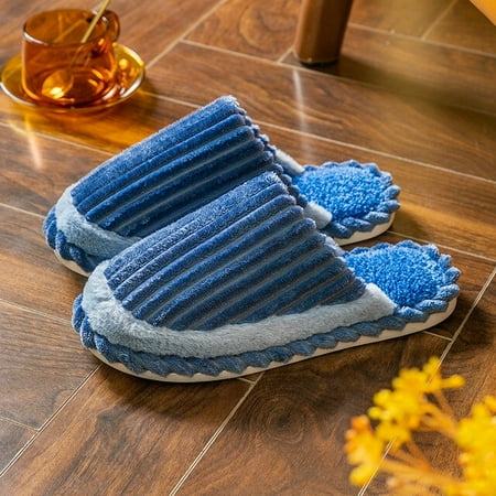 

CoCopeaunt Women Slippers Autumn and Winter Warm Non-slip Confinement Shoes Home Indoor Plush Slippers Winter Home Fluffy Cotton Slippers