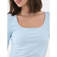thumbnail image 4 of No Boundaries Square Neck Top, Women's, 4 of 5