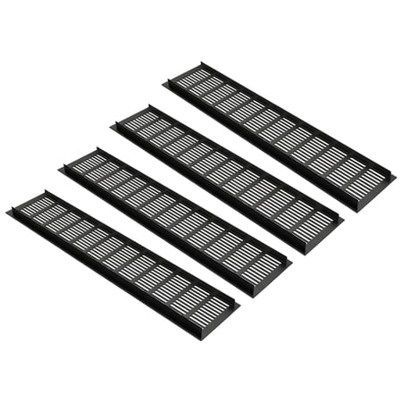 4Pcs Aluminum Alloy Exhaust Vent Covers Wardrobe Shoe Cabinet Ventilation Grid