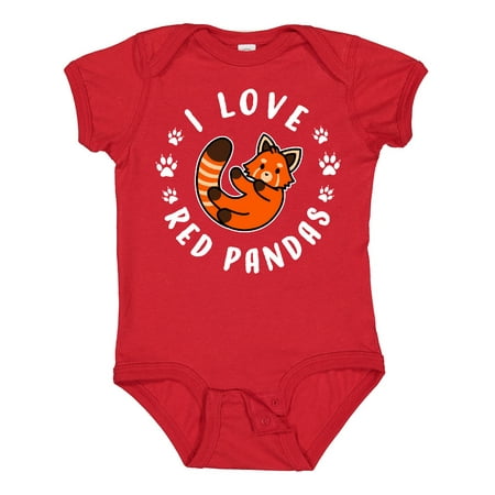 

Inktastic I Love Red Pandas Gift Baby Boy or Baby Girl Bodysuit