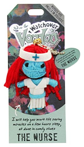 Watchover Voodoo Doll Keychain "Mascot for Life" 2.75" Tall Lucky Talisman Blue 