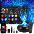 thumbnail image 3 of Music Starry Projector Galaxy Projector Night Light Projector With Home galaxy light black Bluetooth Music Speaker With Alexa Google Home Galaxy Light, 3 of 9