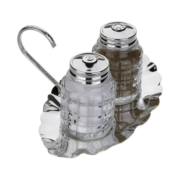 Corbell Silver Company Queen Anne Salt & Pepper Shaker Set