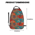 thumbnail image 2 of Pofeuu Mandala Colorful Print 2 Pack PU Leather Kick Mat Back Seat Protector, Universal Car Seat Back Organizer, Waterproof Backseat Protector For Most Car, 2 of 8