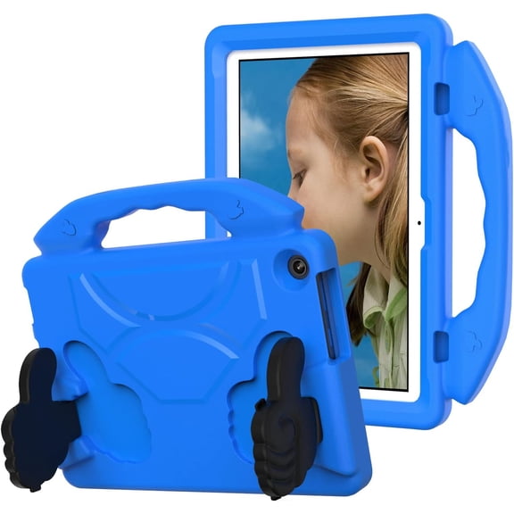 HCTian Kids Case Compatible with Lenovo Tab M10 Plus (TB-X606F) 10.3" FHD, Lightweight EVA Kid Friendly Shockproof Cute Protective Case, with Handle Stand Heavy Duty Cover