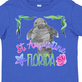 thumbnail image 4 of Inktastic St. Augustine Florida Cute Swimming Manatee Boys or Girls Toddler T-Shirt, 4 of 5