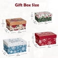 thumbnail image 5 of 4PCS Christmas Gift Boxes with Lids Nesting Rectangle Boxes for Assorted Sizes Present Boxes for Christmas Birthday Valentines Party Gift, 5 of 5